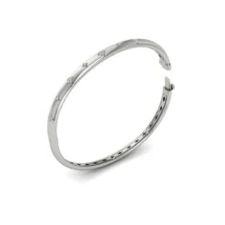 Vlora Estrella 14K Diamond Vlora Star Hinged Bangle (Diamond 0.13CTW) -DIAMOND JEWELRY SHOP VBB60354WG B