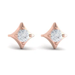 Vlora Estrella 14K Diamond Star Stud Earrings (Diamond 0.44CTW) -DIAMOND JEWELRY SHOP VER60247RG