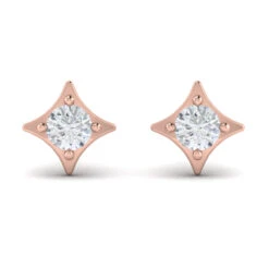 Vlora Estrella 14K Diamond Star Stud Earrings (Diamond 0.44CTW)