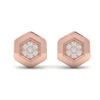 Vlora Serafina 14K Diamond Cluster Honeycomb Stud Earrings (0.18CTW) -DIAMOND JEWELRY SHOP VER60647RG A