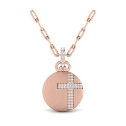 Vlora Amuleta 14K Diamond Cross Pendant (0.22CTW) 14 Vlora Amuleta 14K Diamond Cross Pendant (0.22CTW) -DIAMOND JEWELRY SHOP VP60449RG A