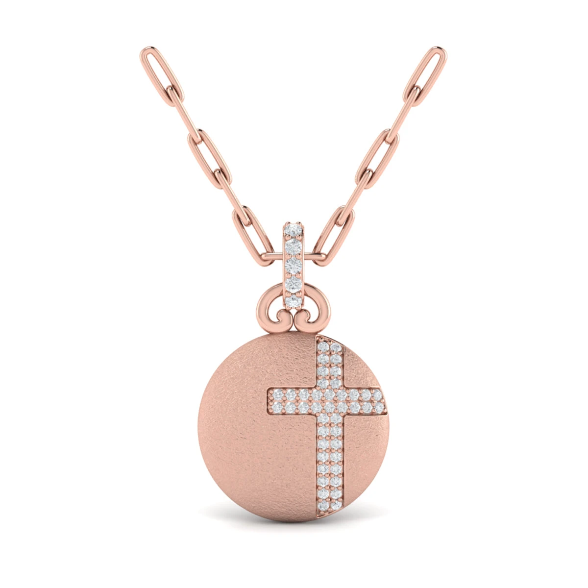 Vlora Amuleta 14K Diamond Cross Pendant (0.22CTW) 6 Vlora Amuleta 14K Diamond Cross Pendant (0.22CTW) - Image 4