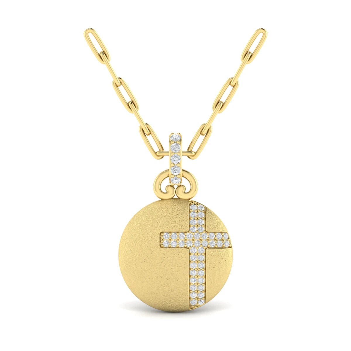 Vlora Amuleta 14K Diamond Cross Pendant (0.22CTW) 3 Vlora Amuleta 14K Diamond Cross Pendant (0.22CTW)