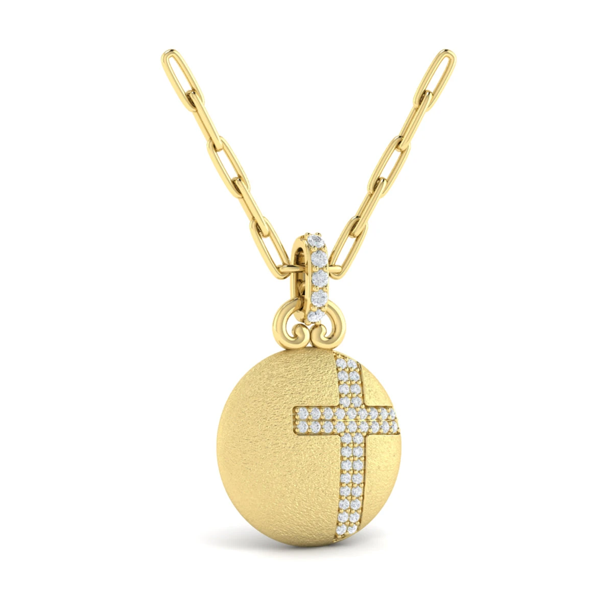 Vlora Amuleta 14K Diamond Cross Pendant (0.22CTW) 4 Vlora Amuleta 14K Diamond Cross Pendant (0.22CTW) - Image 2