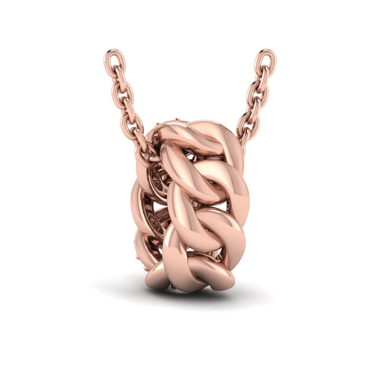 Vlora Reina 14K Channel Set Link With Diamonds Pendant Necklace (0.13CTW) 4 Vlora Reina 14K Channel Set Link With Diamonds Pendant Necklace (0.13CTW) - Image 2