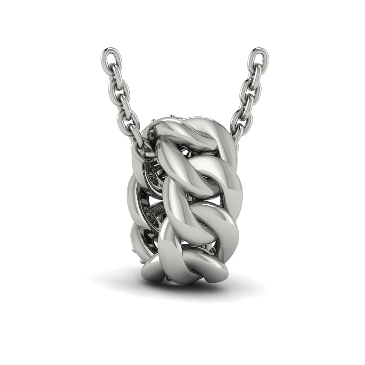 Vlora Reina 14K Channel Set Link With Diamonds Pendant Necklace (0.13CTW) 7 Vlora Reina 14K Channel Set Link With Diamonds Pendant Necklace (0.13CTW) - Image 5