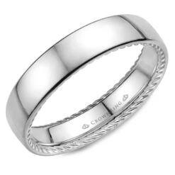 CrownRing Comfort Fit Wedding Band WB-012R5W