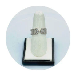 Estate 18K White Gold Cartier Diamond Fashion Band