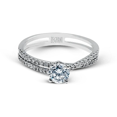 Zeghani Engagement Ring And Wedding Band Set ZR1106 6 Zeghani Engagement Ring And Wedding Band Set ZR1106 - Image 4