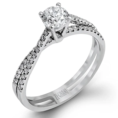 Zeghani Engagement Ring And Wedding Band Set ZR1106 5 Zeghani Engagement Ring And Wedding Band Set ZR1106 - Image 3