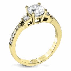 Zeghani Three Stone Trinity Engagement Ring Setting 7 Zeghani Three Stone Trinity Engagement Ring Setting -DIAMOND JEWELRY SHOP ZR1473 WHITE 14K SEMI YELLOW 861698fb cb4b 4671 9fb3 f827990e3f0b