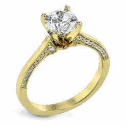 Zeghani Solitaire Engagement Ring Setting 9 Zeghani Solitaire Engagement Ring Setting -DIAMOND JEWELRY SHOP ZR1655 WHITE 14K SEMI YELLOW b40a8e97 d69d 4e73 9e8e 3cc1164ed509