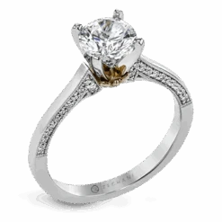 Zeghani Solitaire Engagement Ring Setting