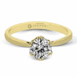 The Solitaire Engagement Ring -DIAMOND JEWELRY SHOP ZR1710 WHITE 14K SEMI YELLOW 1 e194e6ff f988 4785 ba90 6c051f0eb1e1