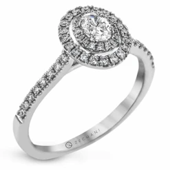 Zeghani Delicate Diva Complete Engagement Ring Setting ZR1869