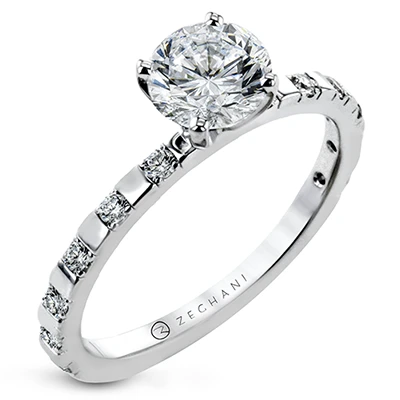 Zeghani Engagement Ring And Wedding Band Set ZR2117 5 Zeghani Engagement Ring And Wedding Band Set ZR2117 - Image 3
