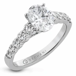 Zeghani Straight Engagement Ring Setting ZR2300