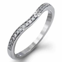 Zeghani Straight Engagement Ring Setting -DIAMOND JEWELRY SHOP ZR561 WHITE 14K BAND 1c2cdee6 9c5d 41b9 968b 3b5fa9176298