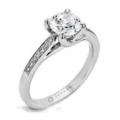Zeghani Straight Engagement Ring Setting