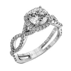The Halo Crown Engagement Ring