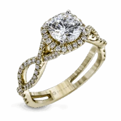 The Halo Crown Engagement Ring 7 The Halo Crown Engagement Ring -DIAMOND JEWELRY SHOP ZR629 WHITE 14K SEMI YELLOW 5575a81f 8f35 480d bb31 ba126e2fd34f