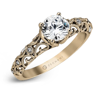 Zeghani Nature Lover Engagement Ring Setting 4 Zeghani Nature Lover Engagement Ring Setting - Image 2