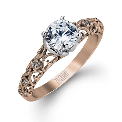 Zeghani Nature Lover Engagement Ring Setting 5 Zeghani Nature Lover Engagement Ring Setting - Image 3