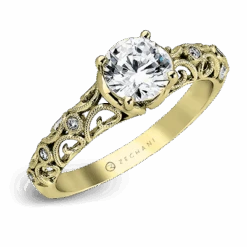 Zeghani Nature Lover Engagement Ring Setting 10 Zeghani Nature Lover Engagement Ring Setting -DIAMOND JEWELRY SHOP ZR915 WHITE 14K SEMI YELLOW 8e03c2ef 881b 4a2e a3c7 784110806566