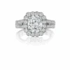 Henri Daussi Cushion Collection Diamond Ring Setting (0.8 CTW) -DIAMOND JEWELRY SHOP ada