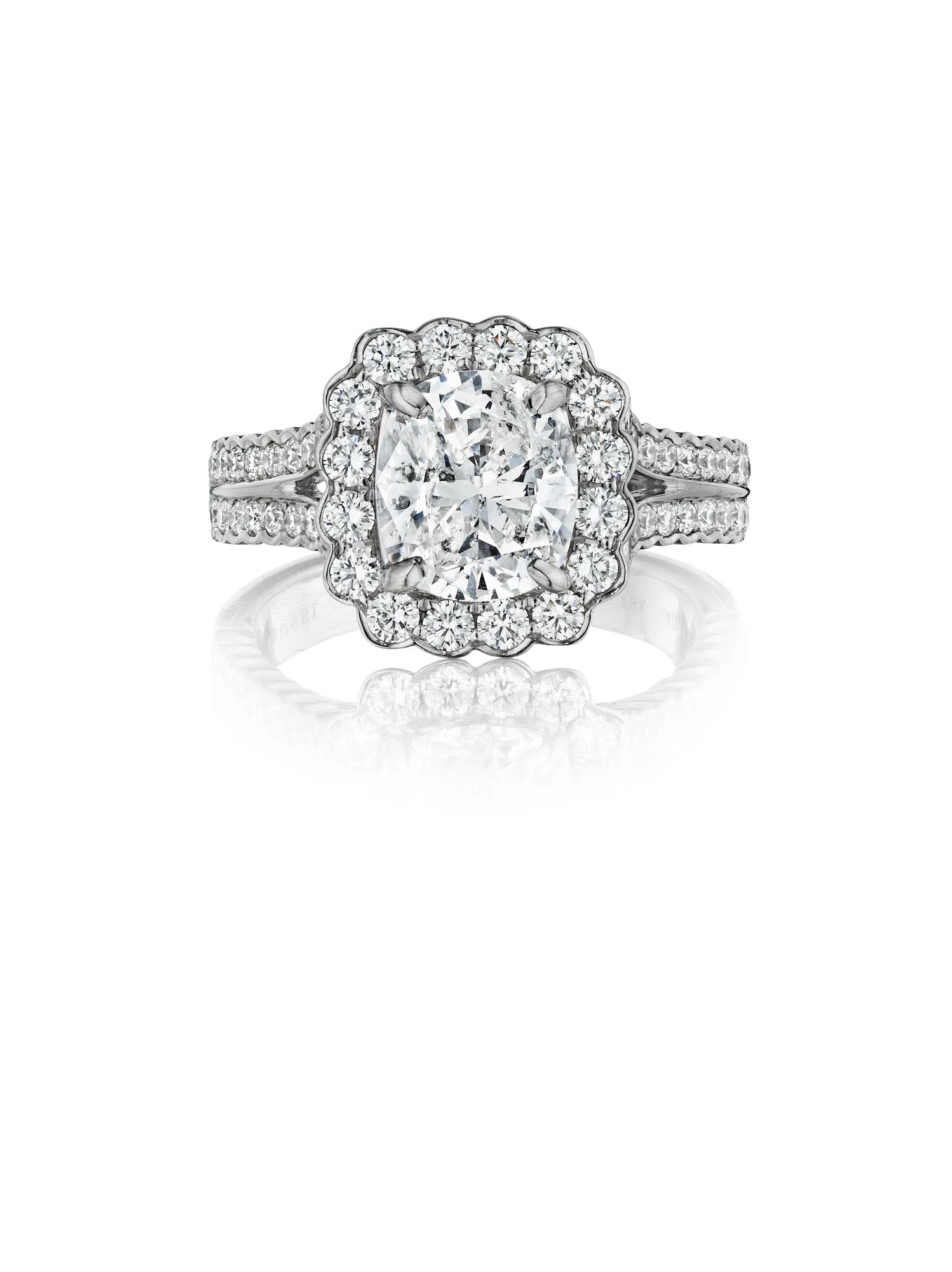 Henri Daussi Cushion Collection Diamond Ring Setting (0.8 CTW) 3 Henri Daussi Cushion Collection Diamond Ring Setting (0.8 CTW)