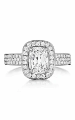 Henri Daussi Cushion Collection Diamond Ring Setting (0.75 CTW)