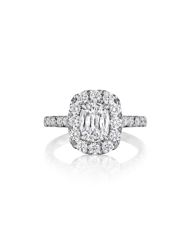 Henri Daussi Cushion Collection Diamond Ring Setting (1.00 CTW) 3 Henri Daussi Cushion Collection Diamond Ring Setting (1.00 CTW)