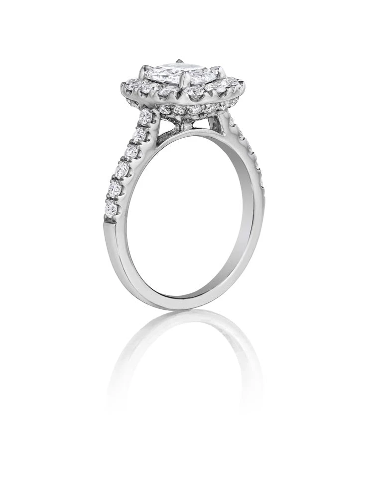 Henri Daussi Cushion Collection Diamond Ring Setting (1.00 CTW) 4 Henri Daussi Cushion Collection Diamond Ring Setting (1.00 CTW) - Image 2
