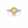 Henri Daussi Cushion Collection Diamond Ring Setting (0.55 CTW) -DIAMOND JEWELRY SHOP ady