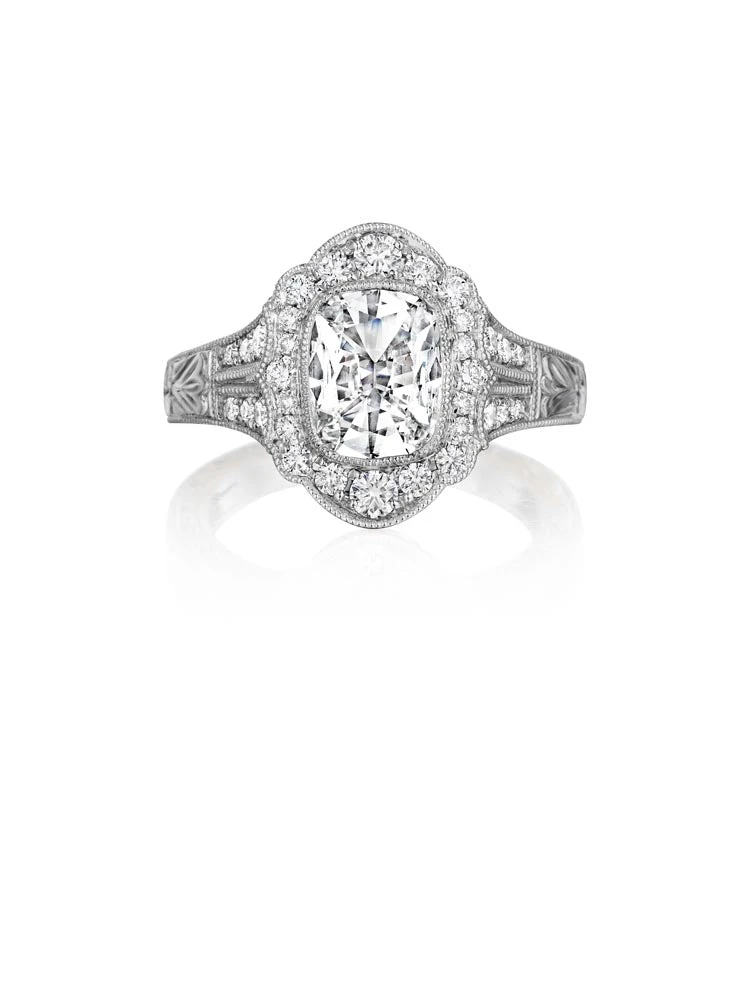 Henri Daussi Cushion Collection Diamond Ring Setting (0.50 CTW) 3 Henri Daussi Cushion Collection Diamond Ring Setting (0.50 CTW)