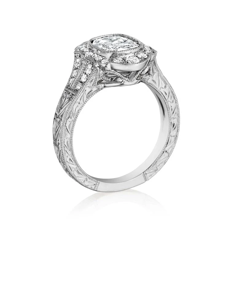 Henri Daussi Cushion Collection Diamond Ring Setting (0.50 CTW) 4 Henri Daussi Cushion Collection Diamond Ring Setting (0.50 CTW) - Image 2