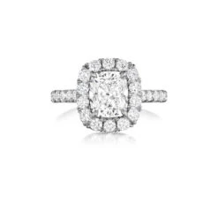 Henri Daussi Cushion Collection Diamond Ring Setting (0.70 CTW)