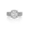 Henri Daussi Cushion Collection Diamond Ring Setting (0.60 CTW) 2 Henri Daussi Cushion Collection Diamond Ring Setting (0.60 CTW) -DIAMOND JEWELRY SHOP atr18