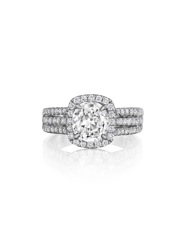 Henri Daussi Cushion Collection Diamond Ring Setting (0.60 CTW) 3 Henri Daussi Cushion Collection Diamond Ring Setting (0.60 CTW)