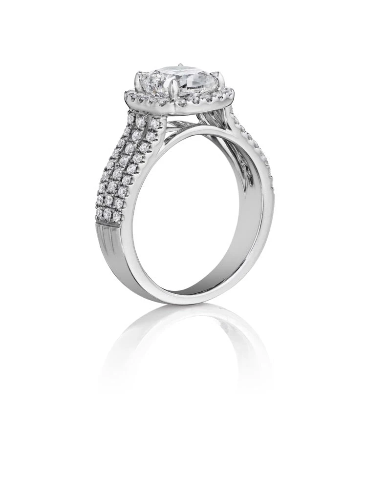 Henri Daussi Cushion Collection Diamond Ring Setting (0.60 CTW) 4 Henri Daussi Cushion Collection Diamond Ring Setting (0.60 CTW) - Image 2