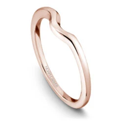 Noam Carver Rose Gold Solitaire Engagement Ring Setting With White Gold Double Prongs -DIAMOND JEWELRY SHOP b001 02rwb