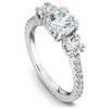 Noam Carver White Gold 3-Stone Diamond Engagement Ring Setting (0.73 CTW) 1 Noam Carver White Gold 3-Stone Diamond Engagement Ring Setting (0.73 CTW) -DIAMOND JEWELRY SHOP b001 05a standing
