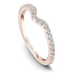Noam Carver Rose Gold Diamond Solitaire Engagement Ring Setting (0.41 CTW) -DIAMOND JEWELRY SHOP b002 01rb