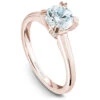 Noam Carver Rose Gold Solitaire Engagement Ring Setting With Diamond Centerpiece (0.14 CTW) 2 Noam Carver Rose Gold Solitaire Engagement Ring Setting With Diamond Centerpiece (0.14 CTW) -DIAMOND JEWELRY SHOP b002 02ra standing