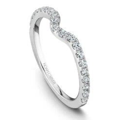 Noam Carver White Gold Double Prong Diamond Solitaire Engagement Ring Setting (0.33 CTW) -DIAMOND JEWELRY SHOP b004 01b