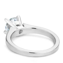 Noam Carver White Gold Engagement Ring Setting With Prongs -DIAMOND JEWELRY SHOP b006 03a back