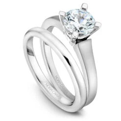 Noam Carver White Gold Engagement Ring Setting With Prongs -DIAMOND JEWELRY SHOP b006 03ab