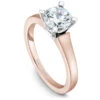 Noam Carver Rose Gold Engagement Ring Setting With White Gold Prongs 1 Noam Carver Rose Gold Engagement Ring Setting With White Gold Prongs -DIAMOND JEWELRY SHOP b006 03rwa standing