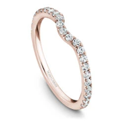 Noam Carver Rose Gold Diamond Engagement Ring Setting With Halo (0.50 CTW) -DIAMOND JEWELRY SHOP b007 01rb