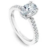 Noam Carver White Gold Diamond Engagement Ring Setting With Oval Center Stone (0.42 CTW) 1 Noam Carver White Gold Diamond Engagement Ring Setting With Oval Center Stone (0.42 CTW) -DIAMOND JEWELRY SHOP b009 02a standing